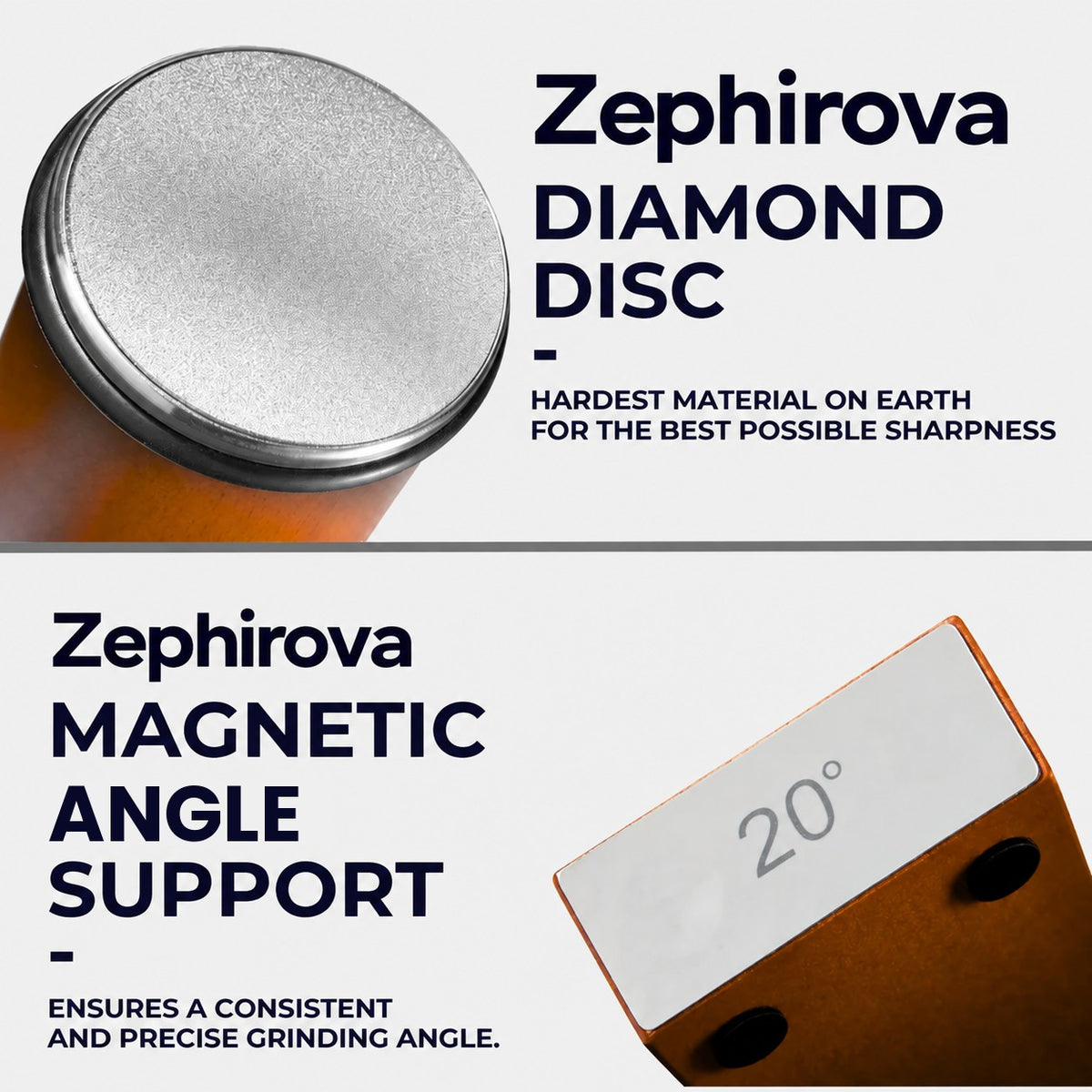 Zephirova Diamond Rolling Knife Sharpener™ – Sharp in 30 Seconds