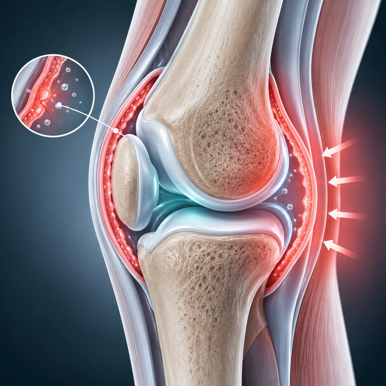 Illustration of the knee joint